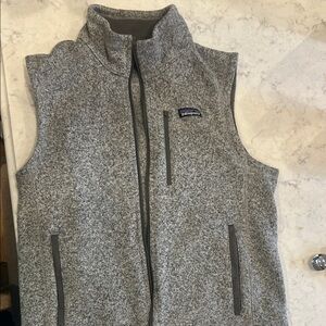 Patagonia Heathered Gray Zip Vest